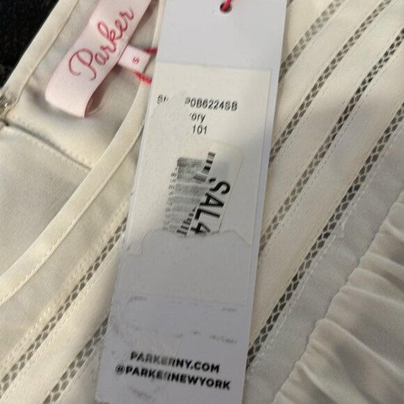 Parker Cheryl Silk Pin-Tuck Blouse size S - Picture 6 of 13